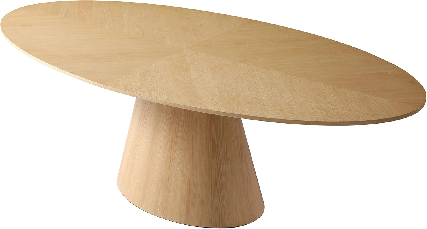 White Oak Wood Oval Dining Table A85311