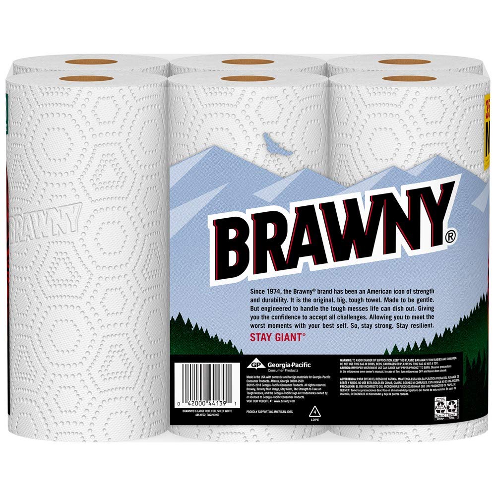 6 Large Rolls Full Sheet Paper Towels L93530