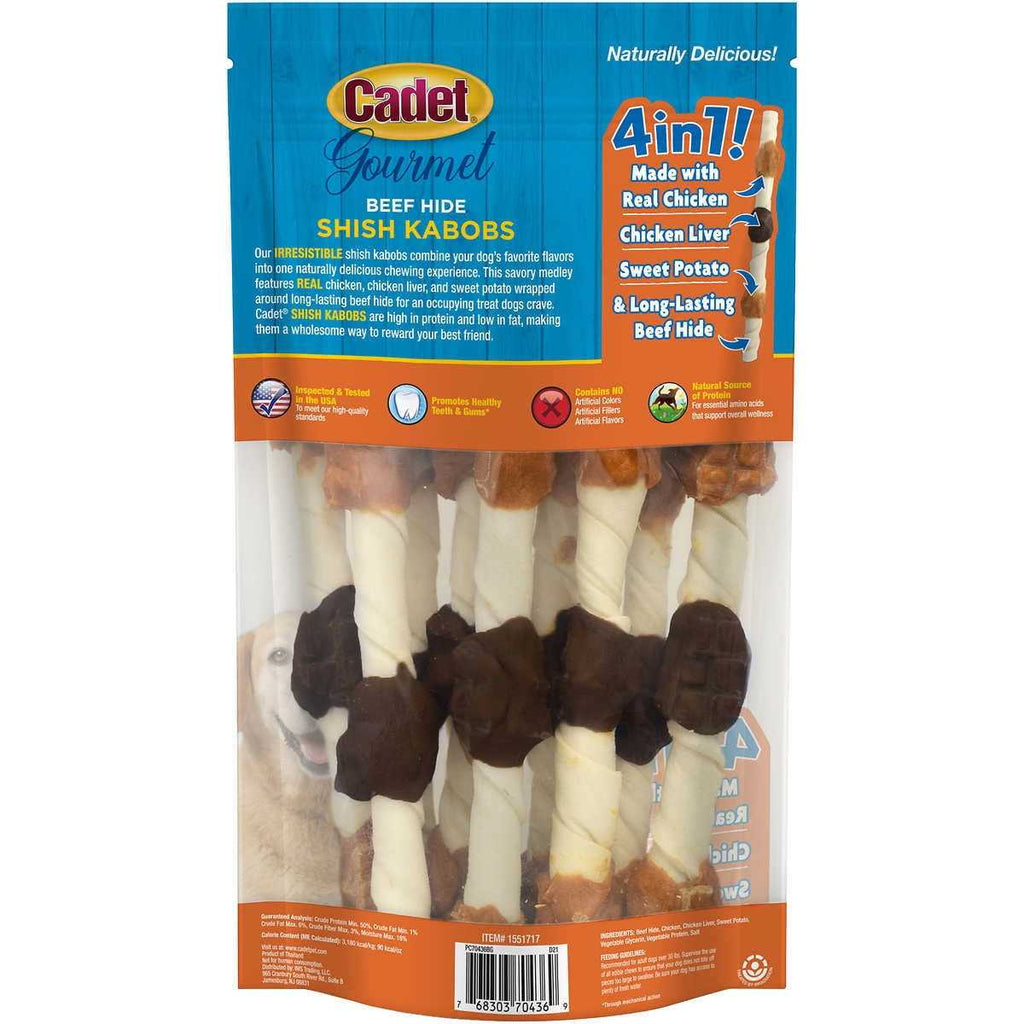 Beef Hide Shish Kabobs Dog Treat H67026