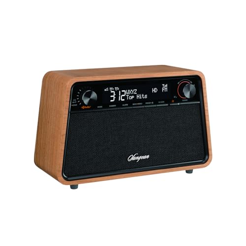 HD Radio AM FM RDS Bluetooth AUX Wooden Cabinet Radio W41462