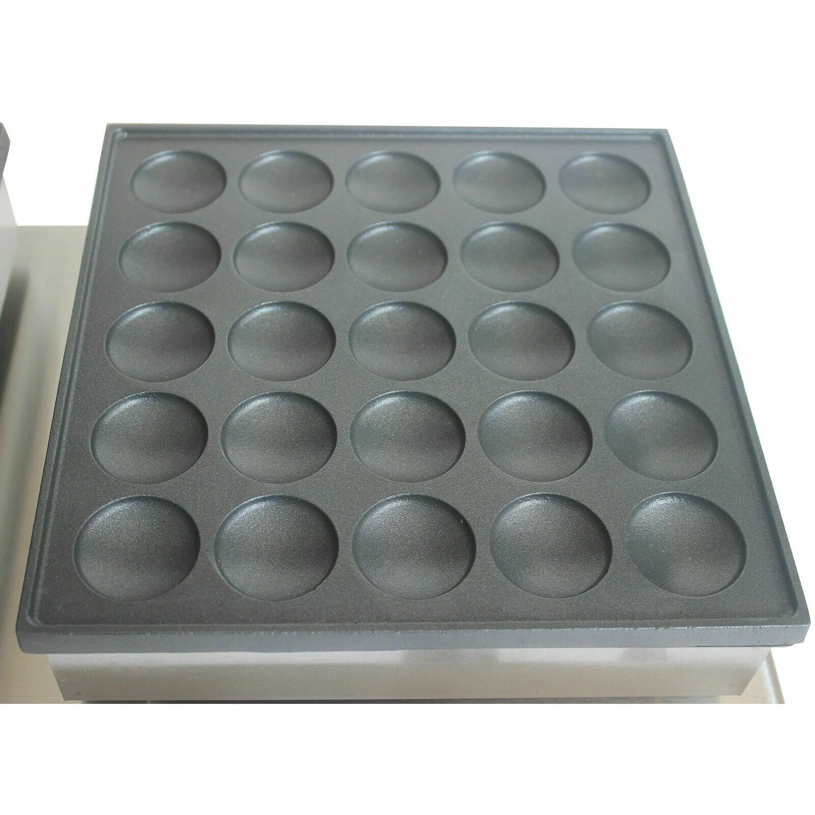 1600W 25 + 25 Pcs Mini Stainless Steel Nonstick Waffle Maker I7660