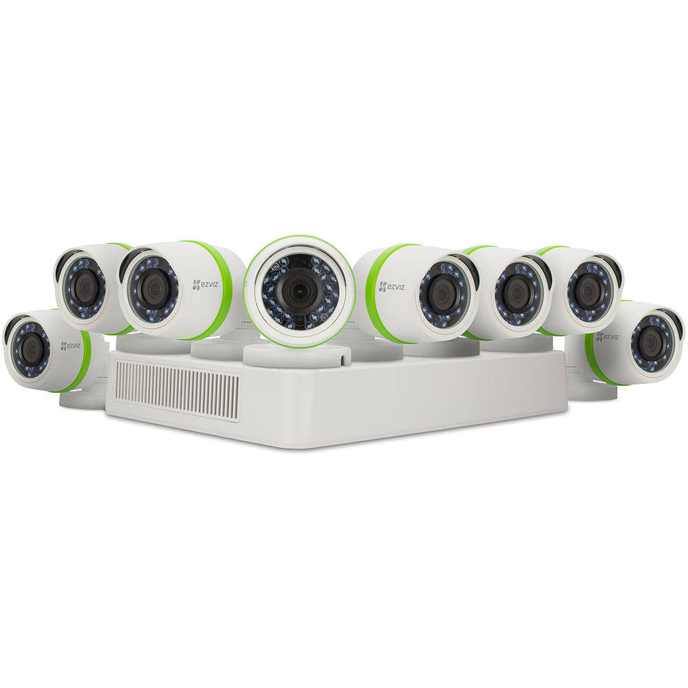 8 Channel 2TB DVR Outdoor Surveillance System with 8 Weatherproof HD Security Cameras Z424