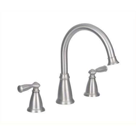 Spot Resist Brushed Nickel High Arc Roman Tub Faucet R263359