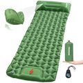 Ultralight Inflatable Sleeping Pad with Pillow and Built-in Foot Pump (Blue) C471938