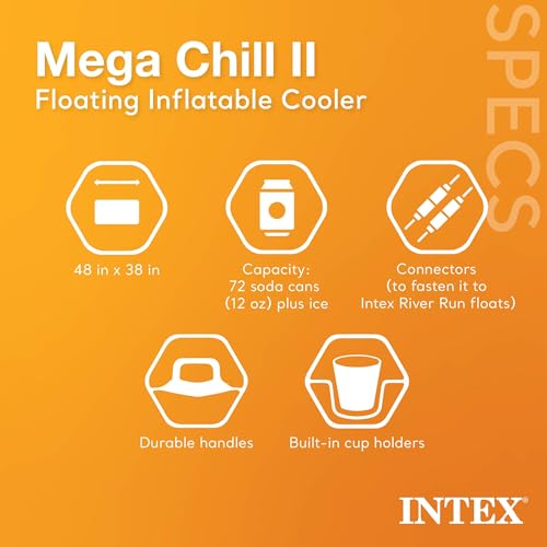 72 Can Beverage Cooler Float with Lid, 2 Pack B269870
