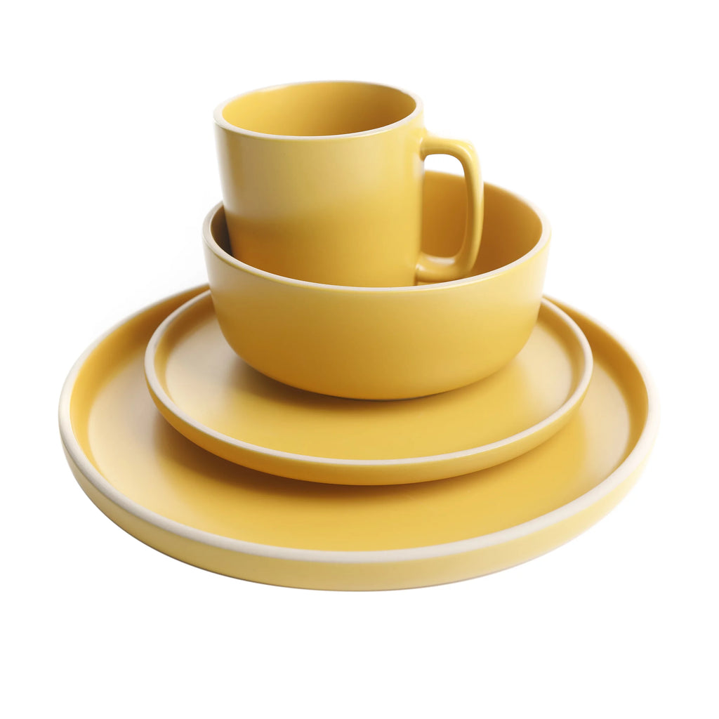16 Piece Matte Stoneware Dinnerware Set U933149