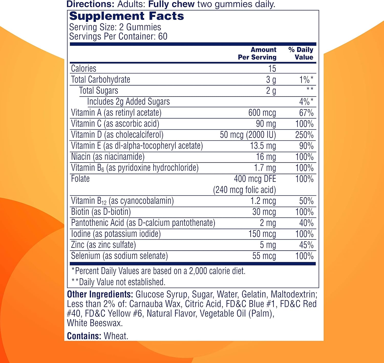 120 Count Immunity Multivitamin Gummies B6642