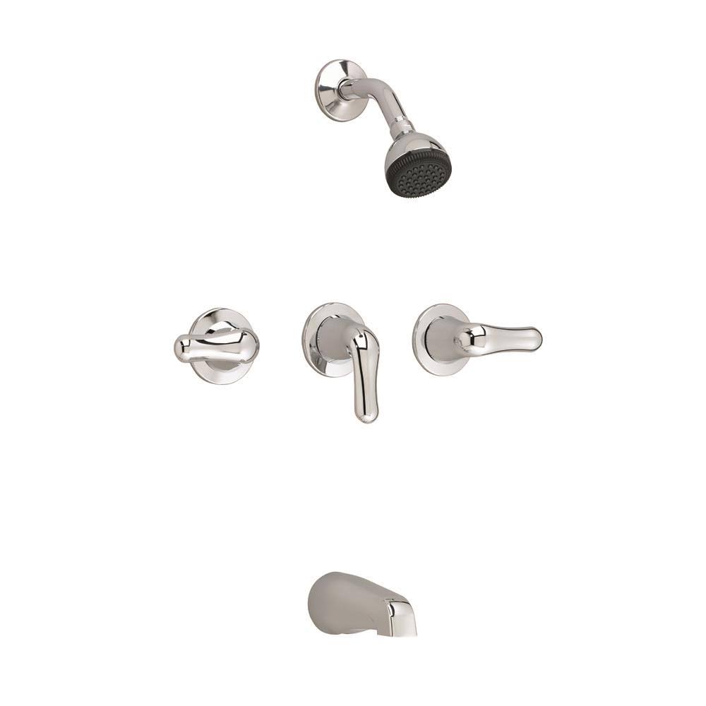 Polished Chrome 3-Handle Bath and Shower Y9465
