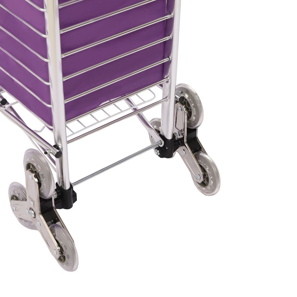 35L Folding Shopping Cart Grocery Trolley Handcart with Bag A873