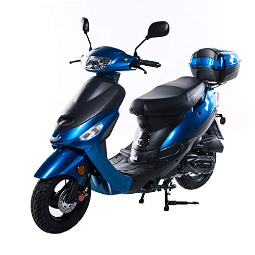 50cc Gas Moped Scooter Street Bike (Burgundy) U277