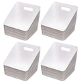 White 4 pack Plastic Closet Bin H15603