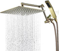 All Metal 12 Inch Rainfall Shower Head with Handheld Spray Combo, 71 Inches Stainless Steel Hose, Oil Rubbed Bronze J37514