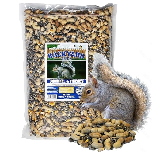 8 lb Squirrel & Chipmunk Food Mix with Sunflower Seeds, Peanuts & Corn G59866