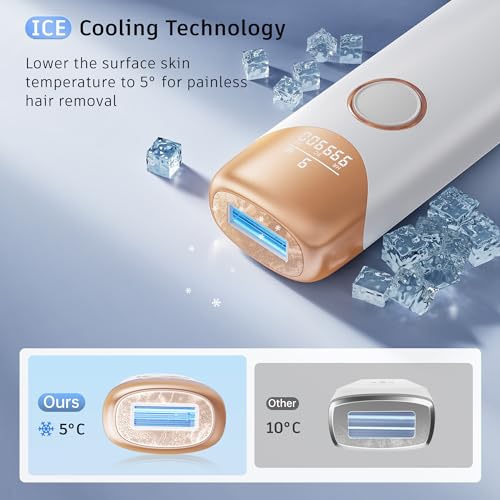 3 In 1 IPL Laser Hair Removal Device with Ice Cooling (Gold) S755
