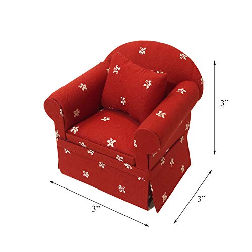Miniature Fabric Armchair for 6 inch Dolls L572