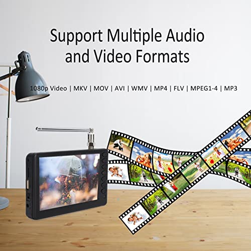 5 inch Portable Digital TV with Remote Control C35432
