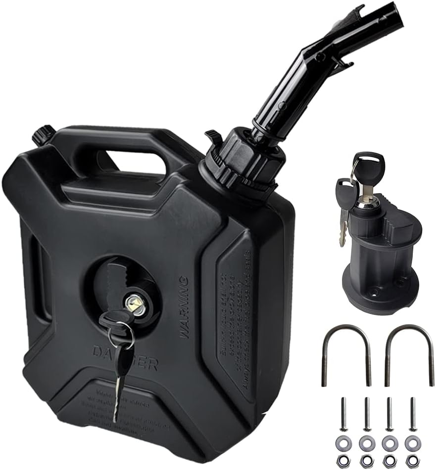 5L 1.3 Gallon Black Fuel Can C11196