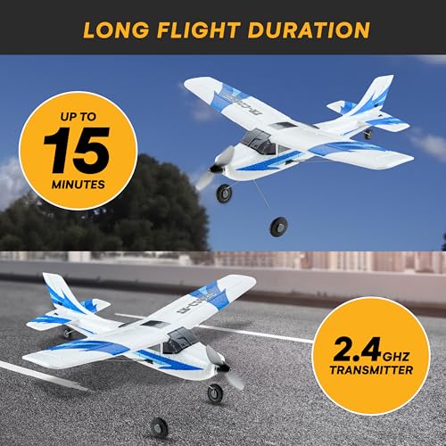 4 Channel Stunt Flying RC Plane, 20" Wing Span, EPP Foam N9532