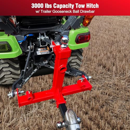 3 Point Hitch 2 inch Receiver Tow Drawbar Adapter X7609