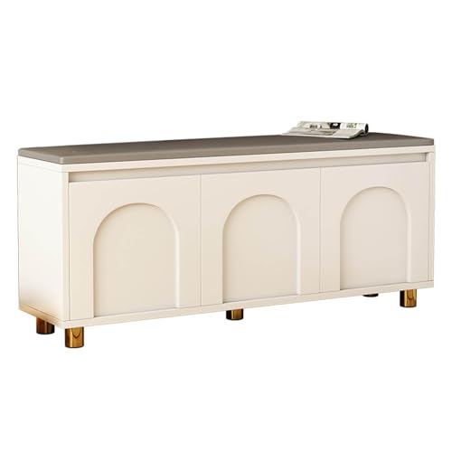 Shoe Bench with Cushion Storage Bench N2045
