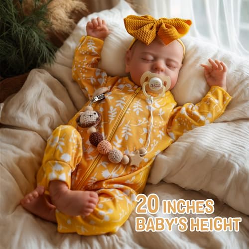 20 inch Soft Silicone Full Body Vinyl Reborn Baby Doll H444