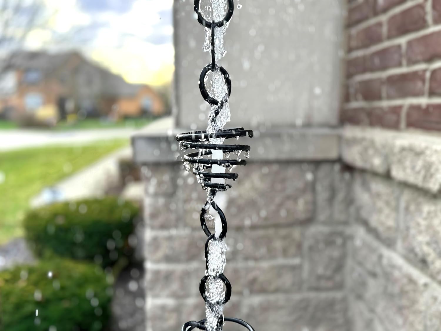 Black Metal 8.5 FT Rain Chain Q629