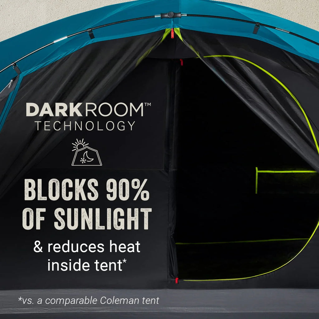 4-Person Dark Room Dome Camping Tent with Screen Room P825