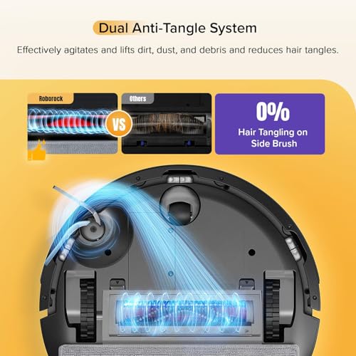 Black Robot Vacuum and Mop with Self-Emptying O751