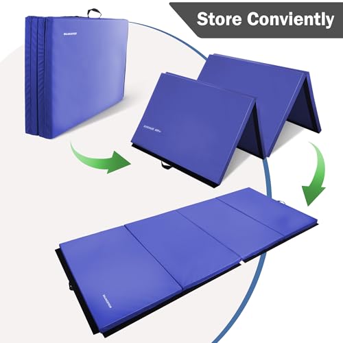 Blue 4'x8'x2" Extra Thick Gymnastics Mat U9333