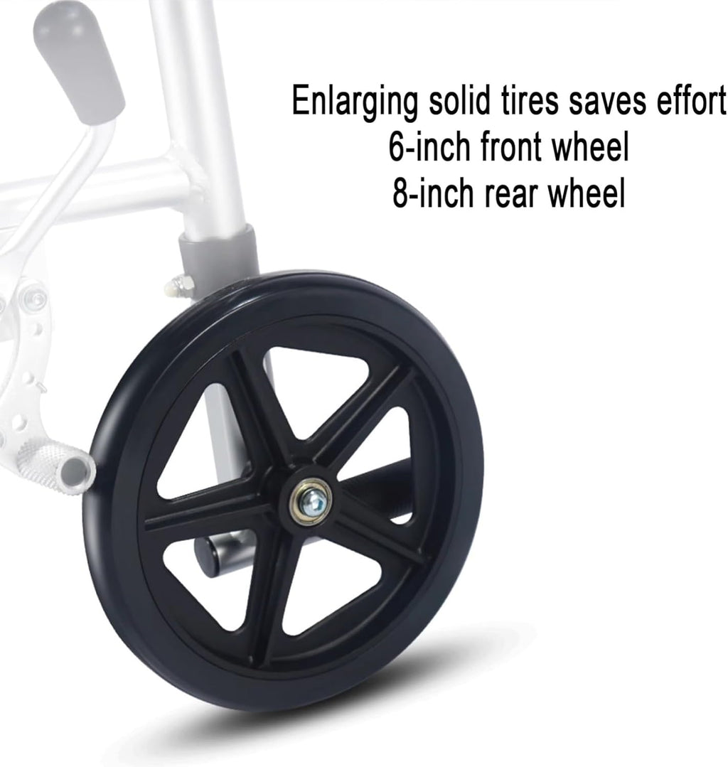 4 in 1 Portable Shower Commode Chair with Wheels S514909