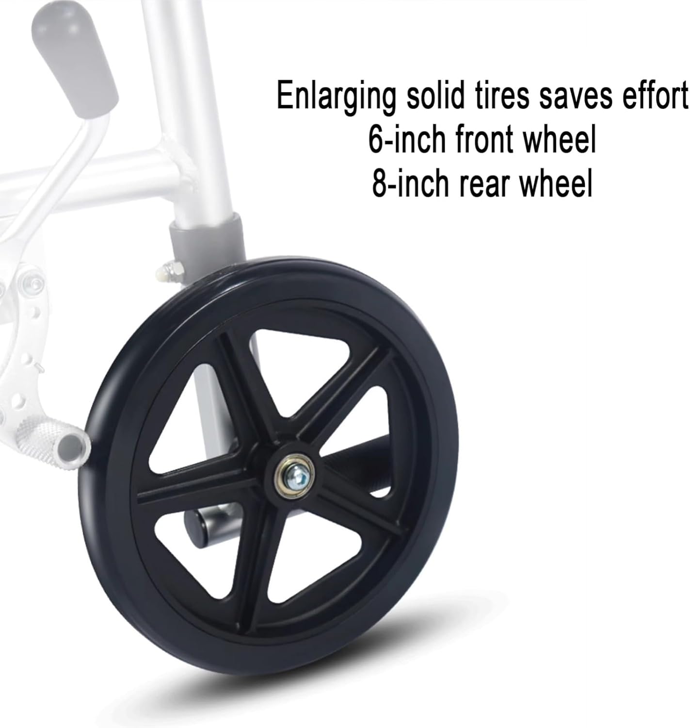 4 in 1 Portable Shower Commode Chair with Wheels S514909