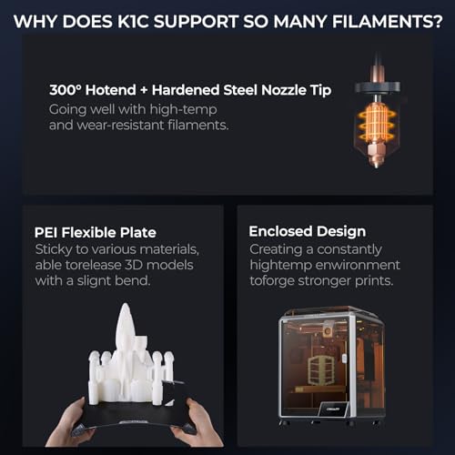 3D Printer with AI Camera 300°C Printing Support Carbon Fiber Filaments G39152