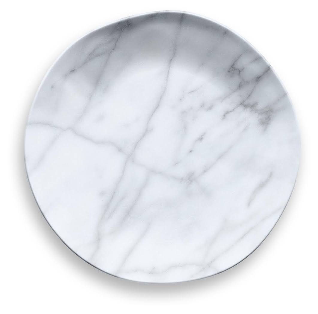 Carrara Marble Salad Plate Set of 6 V1139