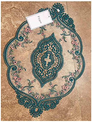 2 Pack 12x18-in Black Retro Lace Placemats N86613