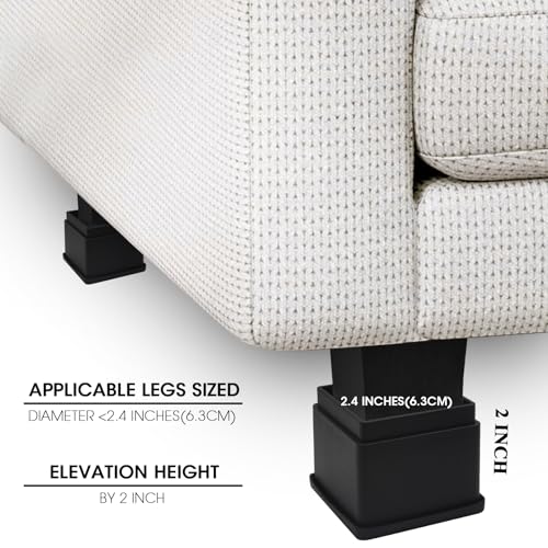Set of 8 Adjustable Bed Risers 2 inch N104993