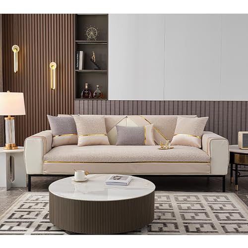Chenille Non-Slip 3 Seater Sofa Cover G54835