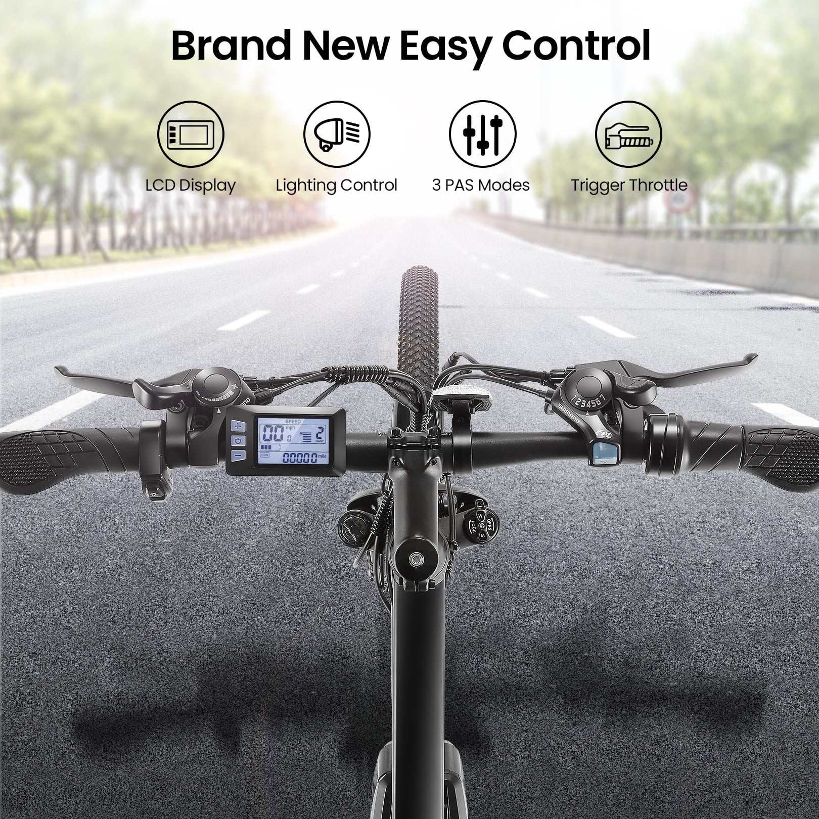 27.5" Electric Bike 500W Mountain Bike with Removable Battery 21 Speed Ebike B1600