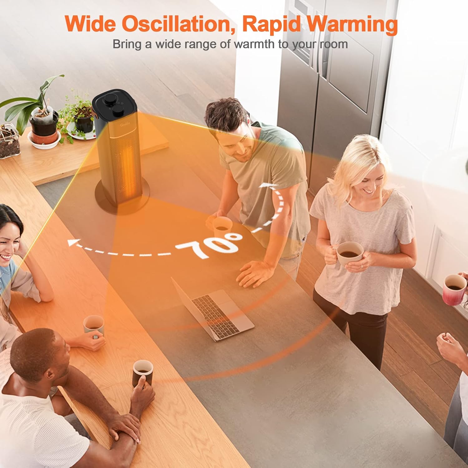 18" 1500W Ceramic Space Heater R875