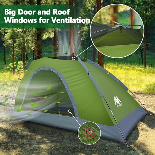 1 Person Lightweight Backpacking Tent with Waterproof Rainfly C444792