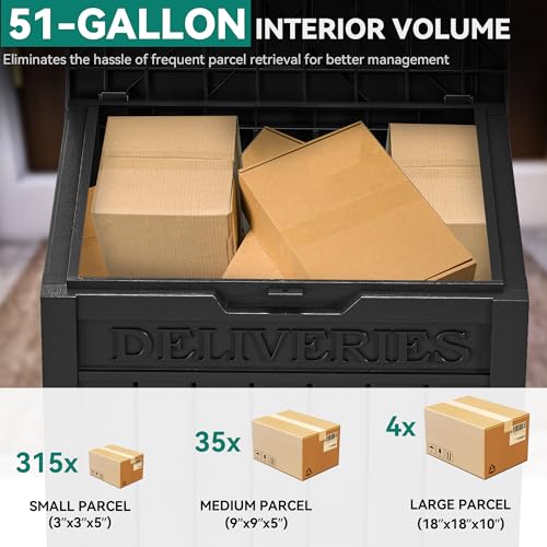 Brown Double-Wall Resin Outdoor Storage Box G69681