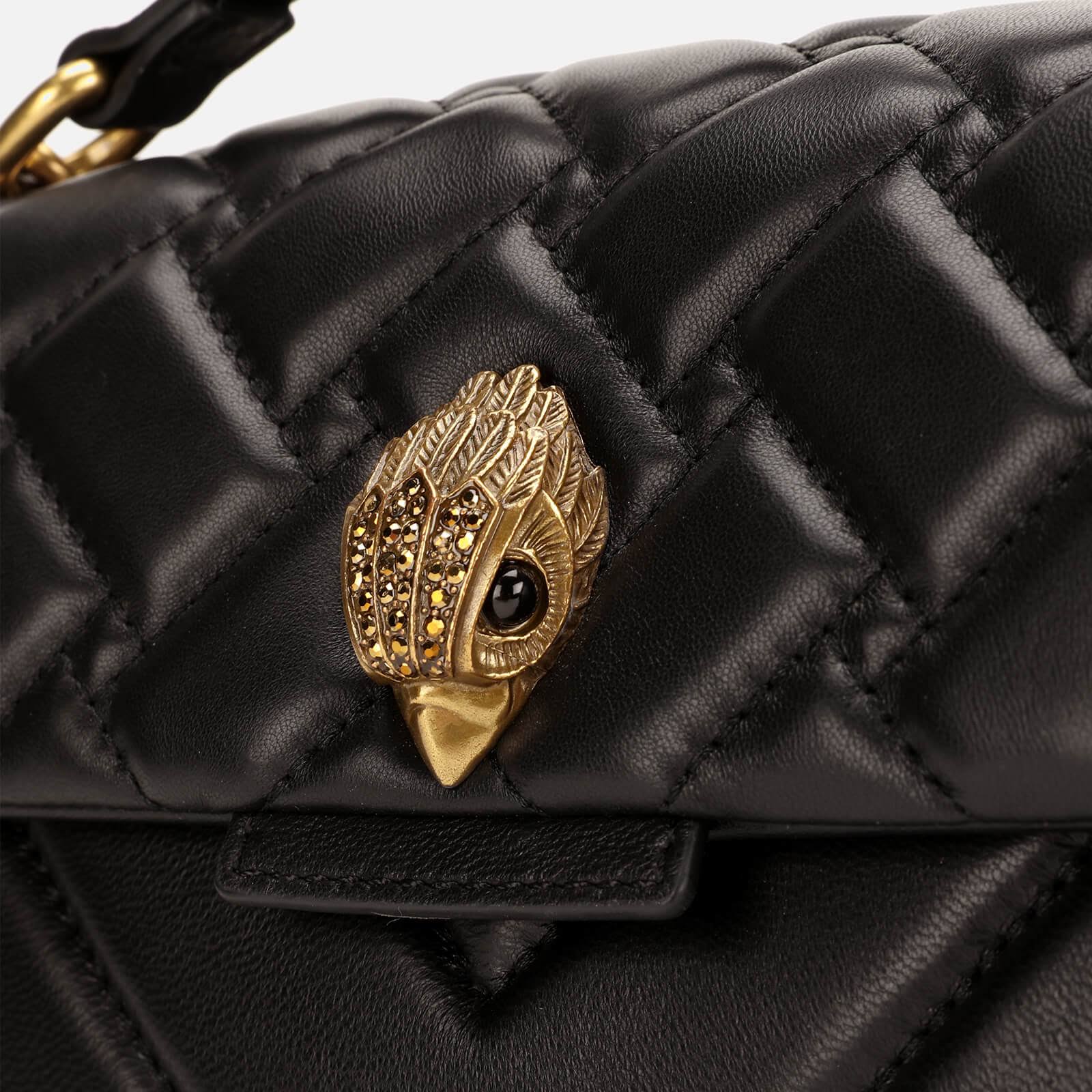 Black Quilted Leather Shoulder Bag C789