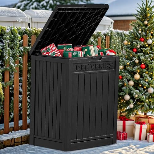 Brown Double-Wall Resin Outdoor Storage Box G69681