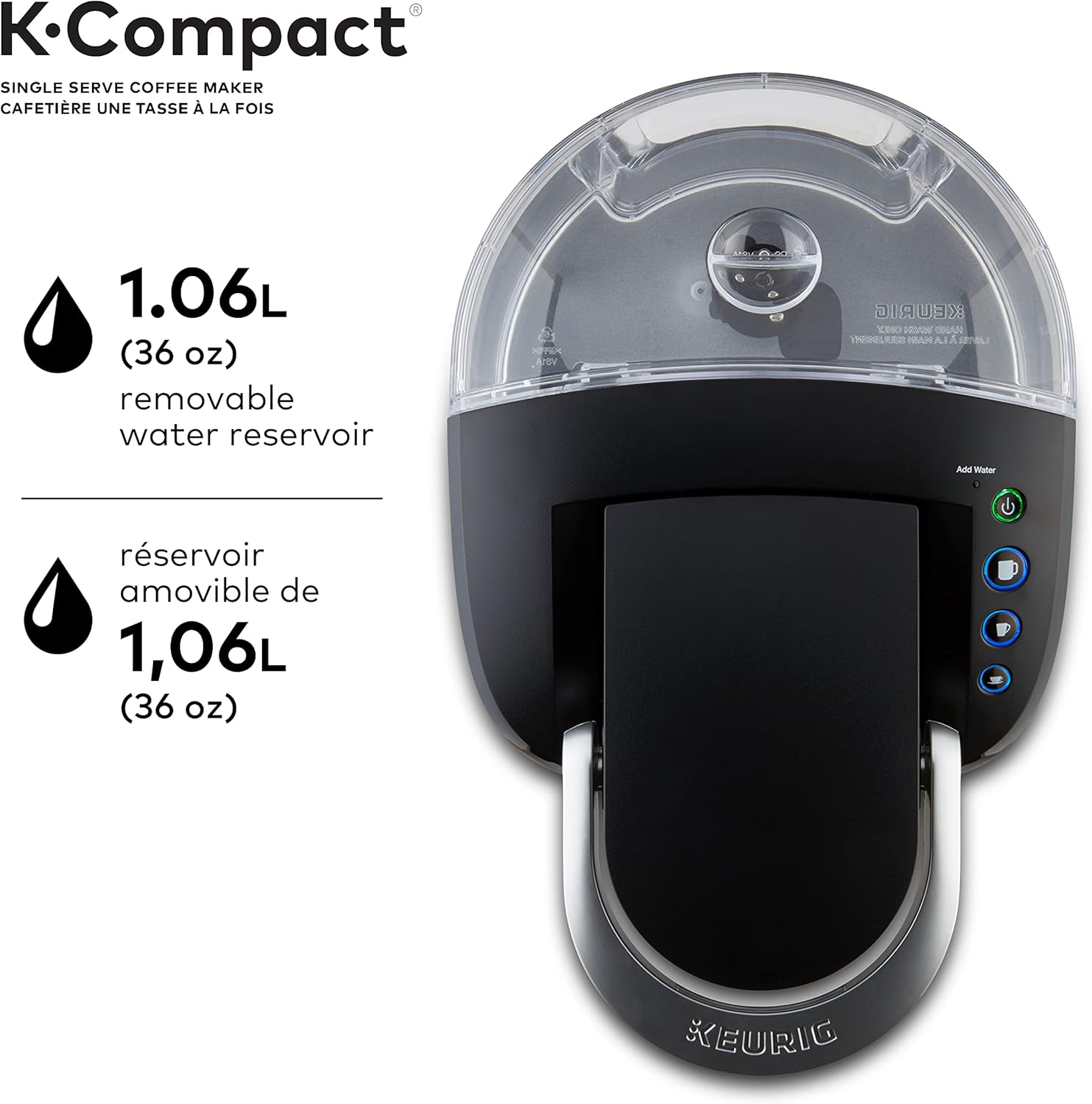 Single Serve Coffee Maker, 3 cups H285