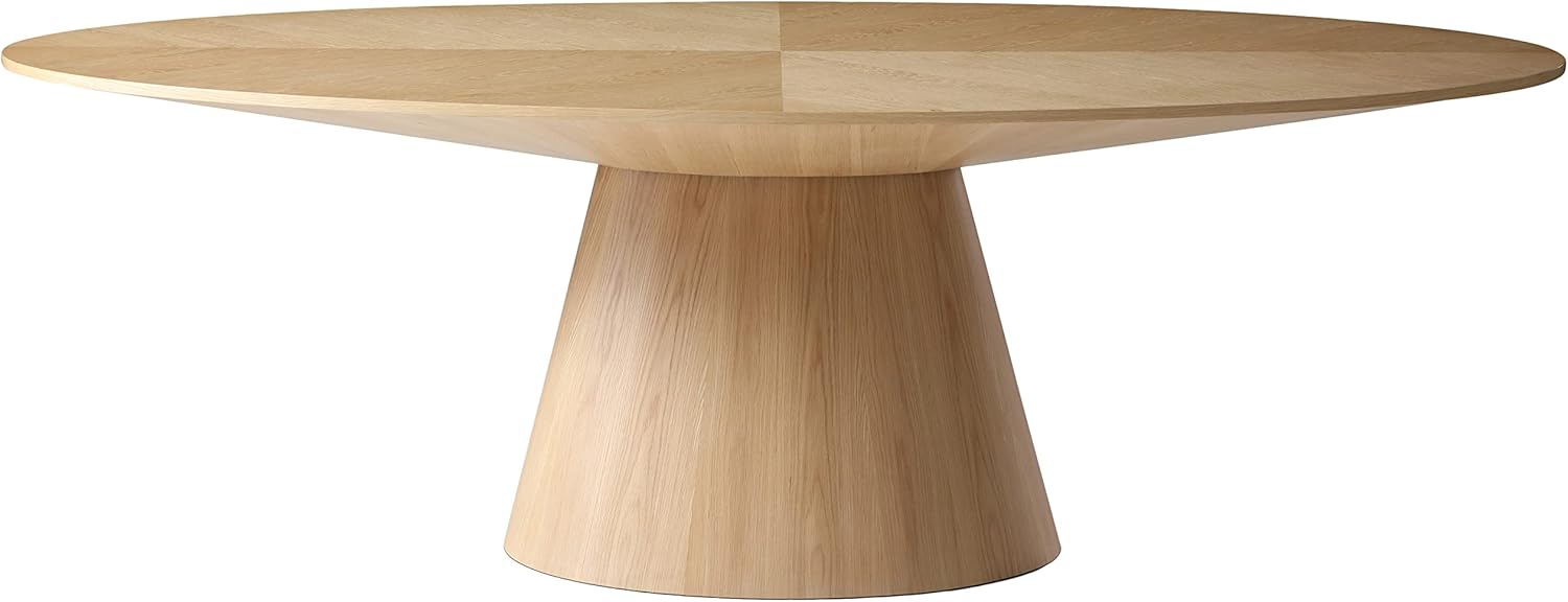White Oak Wood Oval Dining Table A85311