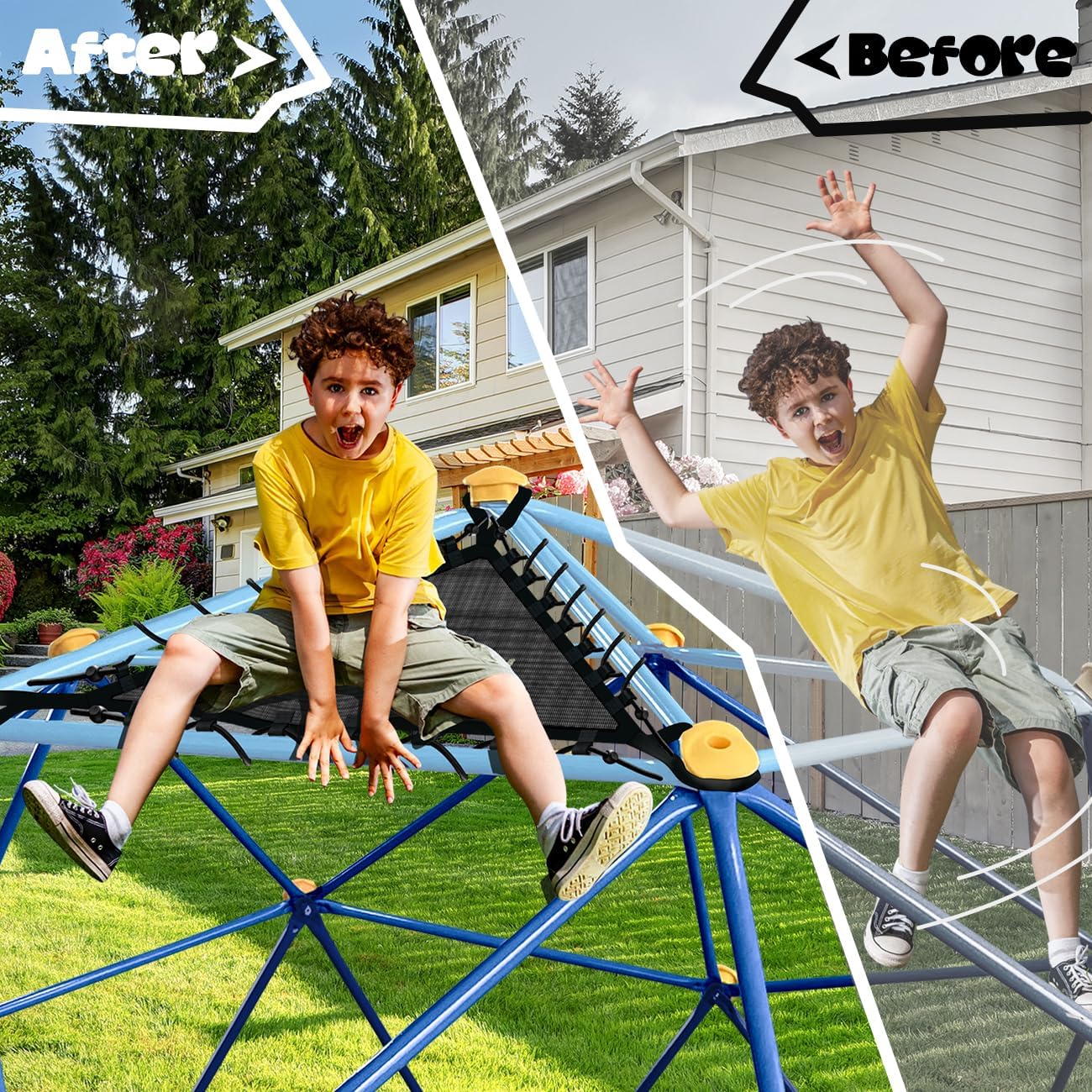 10ft Climbing Dome with Net Chair, Rust & Uv Resistant, Supporting 1000lbs M545075