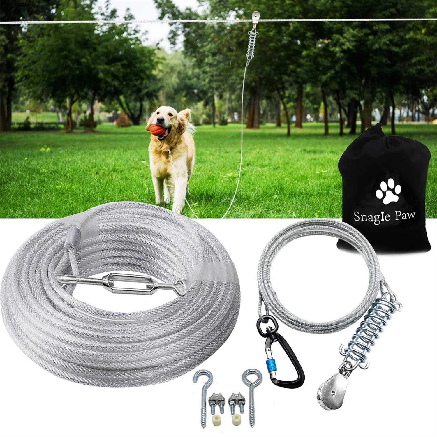 Dog Tie Out Runner with 10ft Pulley Runner Line Y20947