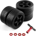 4pcs Pre-Glued RC Tire Sets with 17mm Hex Sleeve Y45249