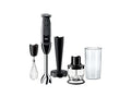 Black Hand Blender with Blending Shaft, Chopper, Masher, Whisk, Beaker T770406
