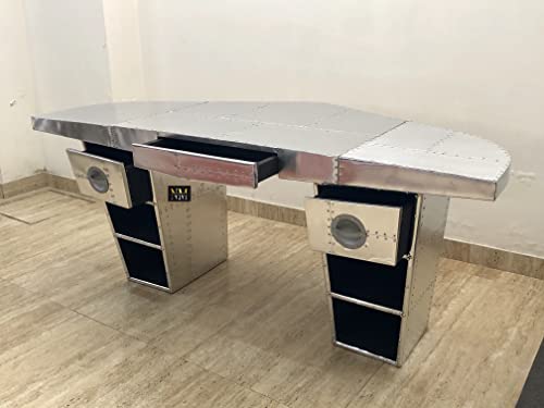 Aviator Wing Desk Aluminium Desk 72 Inches Y366500