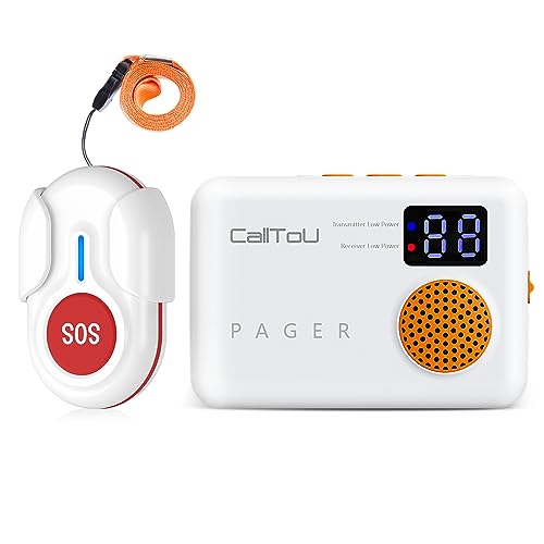 Wireless Call Button with 2 Portable Receiver 2 SOS Call Button E5863
